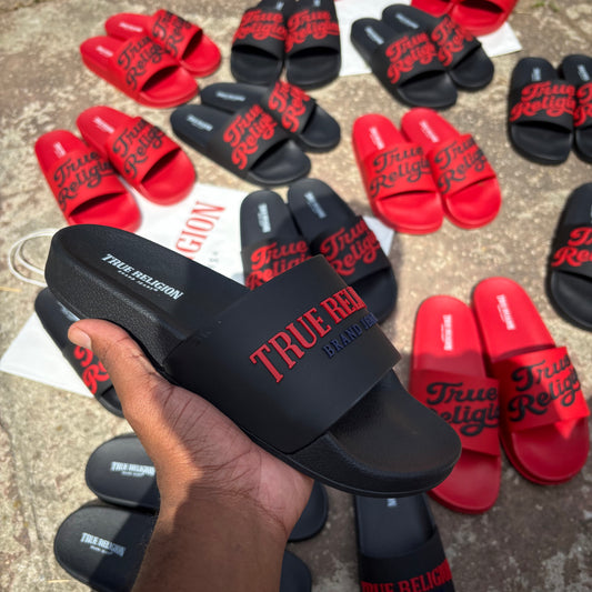 True Religion Slides "Black"